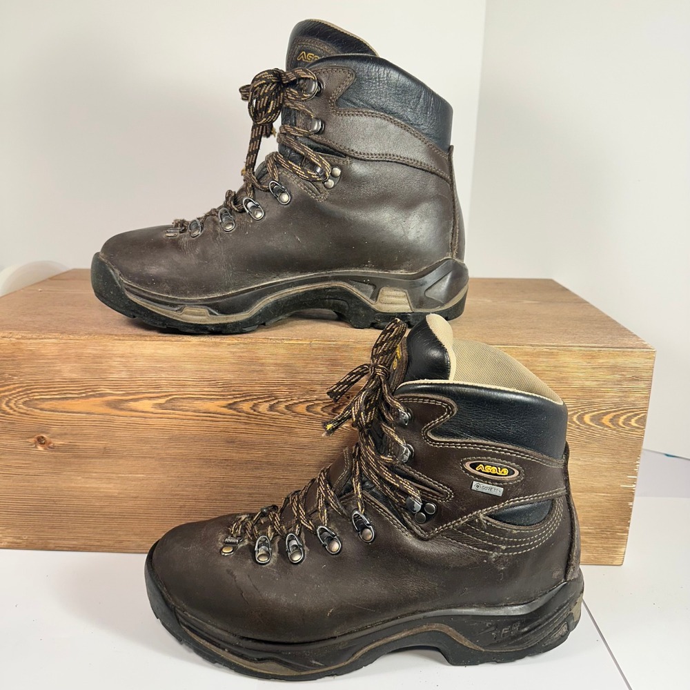 Asolo TPS 520 GV Evo Mens Hiking Boots SZ 10 Gore Tex Leather Backpacking Vibram